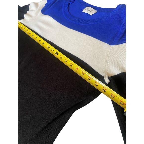 ELIZA J Dress Womens Large Pullover Knit Sweater Color Block Casual Office Work - Picture 4 of 10